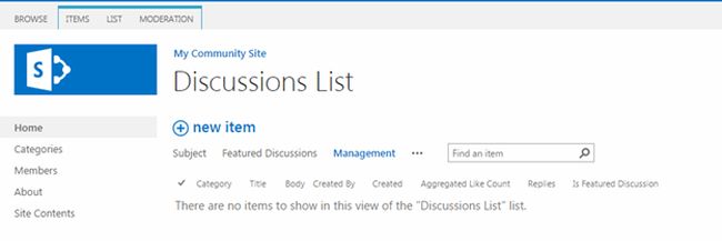 Manage Discussions